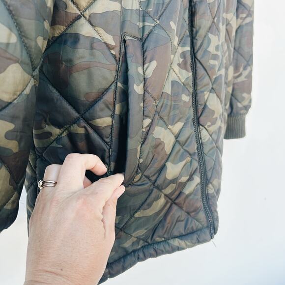 Sanctuary Women’s Reversible Midweight Camo Sherpa Jacket Full Zip XS Small - Picture 12 of 12